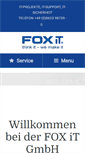 Mobile Screenshot of fox-it.de